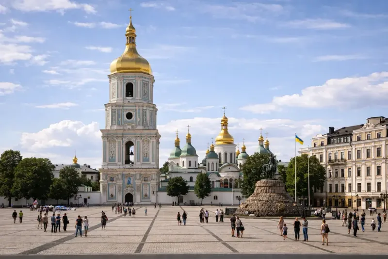 Masskjutning och gisslandrama i Kiev
