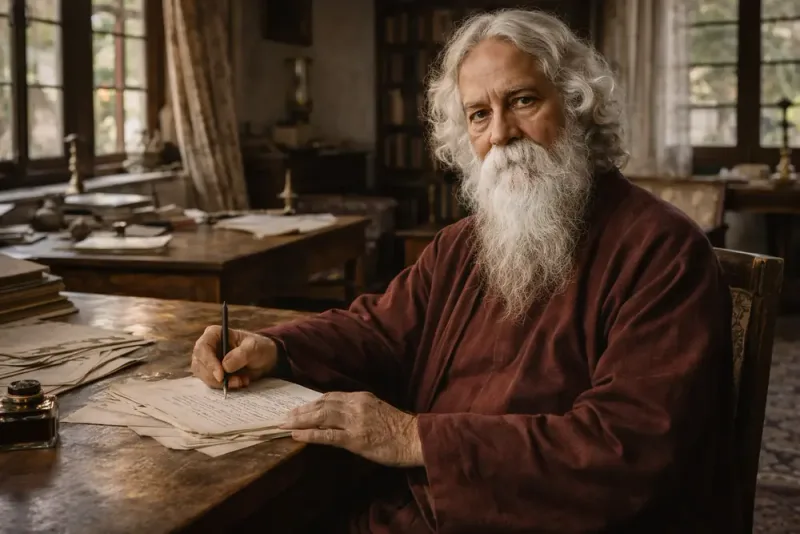 Modi mottog Nordstjärneorden och okända Tagore-verser