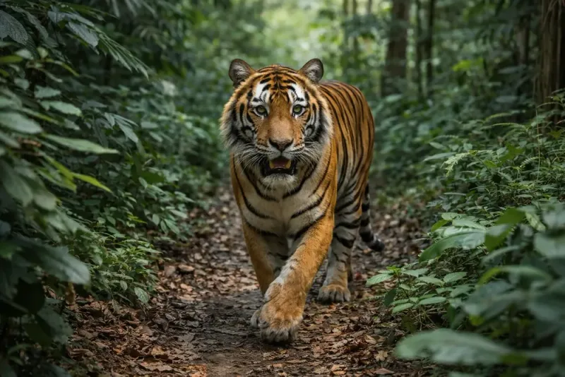 Tiger dödades efter rymning i Leipzig