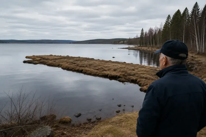 Storm förde flytande ö till Roines strand
