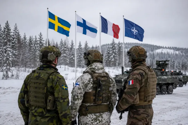 Frankrike ansluter till Natostyrka i norr