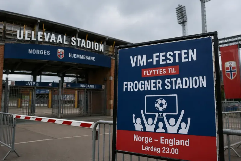 VM-festen flyttas från Ullevål