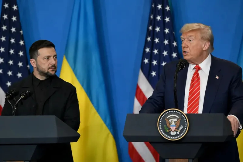 Donald Trump rättade felsägning om Volodymyr Zelenskyj