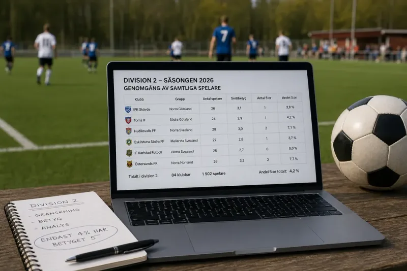 Expert granskar alla spelare i division 2
