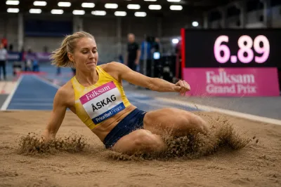 Maja Åskag förbättrade rekordet två gånger