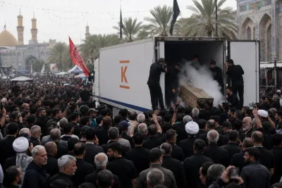Finskt fryssläp väckte uppmärksamhet vid Ali Khameneis begravning
