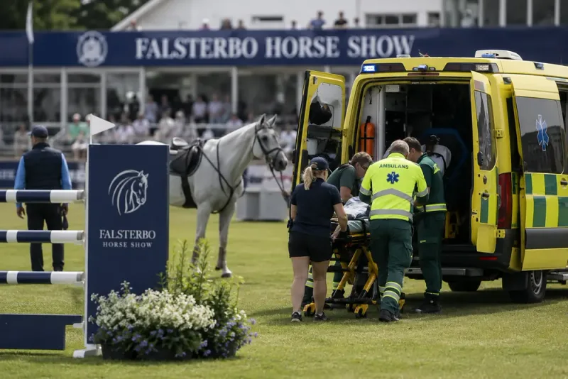 Ryttare skadad under Falsterbo Horse Show