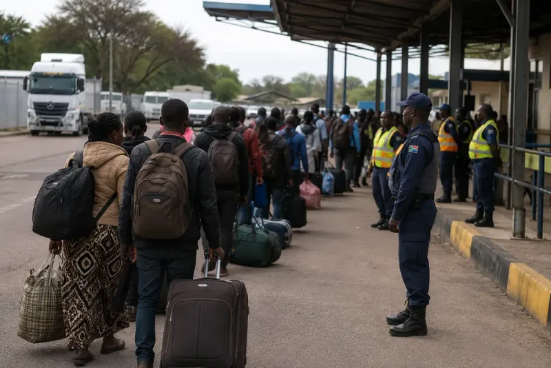 Tiotusentals migranter har lämnat Sydafrika