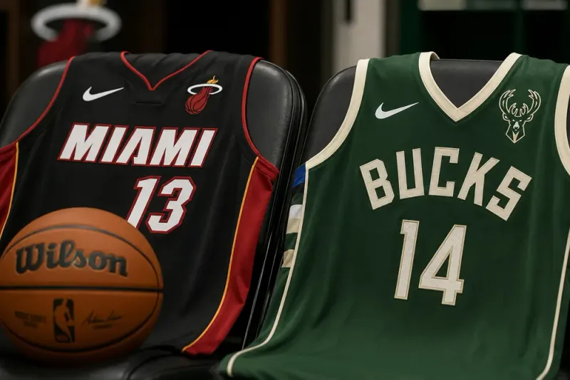 Bam Adebayo och Tyler Herro i bråk