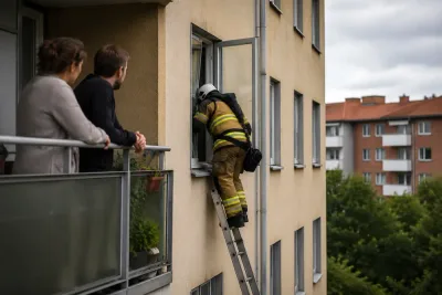 Treåring låste in föräldrar på balkong i Malmö