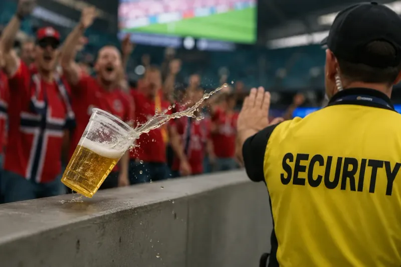 Ölkastning kan stoppa norska VM-fans