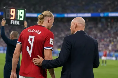 Erling Haaland förklarar oväntade VM-bytet