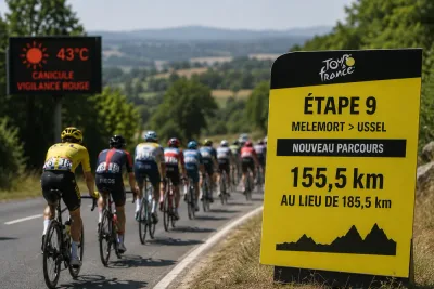 Värmen tvingar Tour de France till historiskt beslut