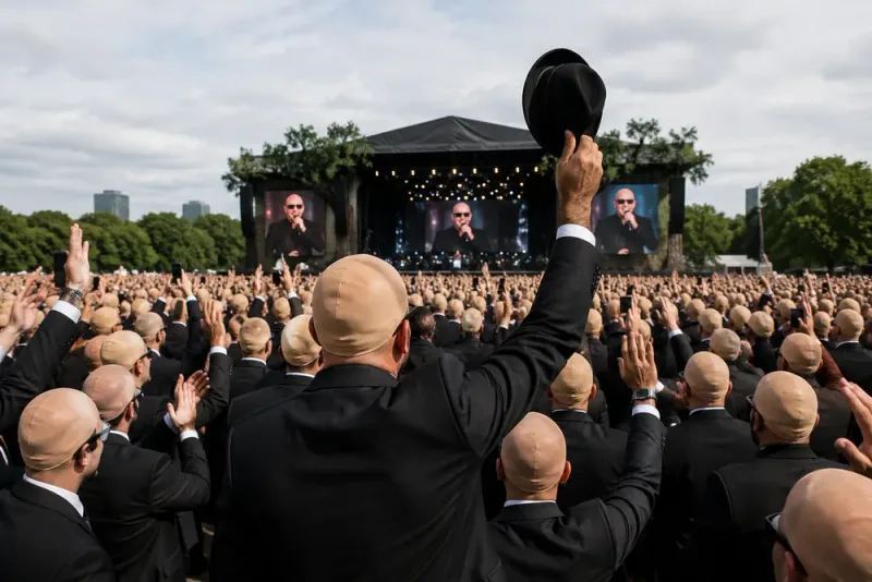 Pitbull och fansen slog Guinnessrekord i London