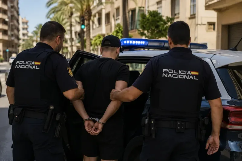 Efterlyst svensk gripen i stor polisinsats i Spanien