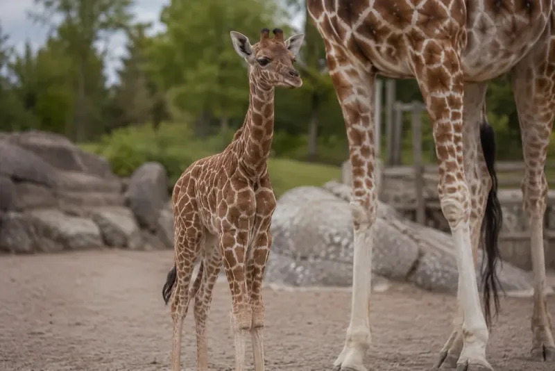 Giraffkalven Jumba avlivades efter svår benfraktur