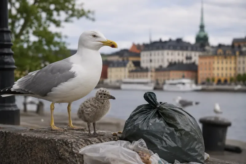 Klagomålen på måsar ökar kraftigt i Stockholm