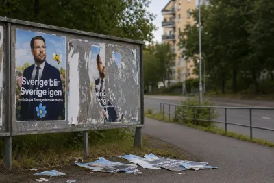SD polisanmäler misstänkt sabotage mot valaffischer