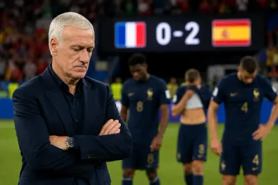 Didier Deschamps ifrågasatte domaren efter uttåget