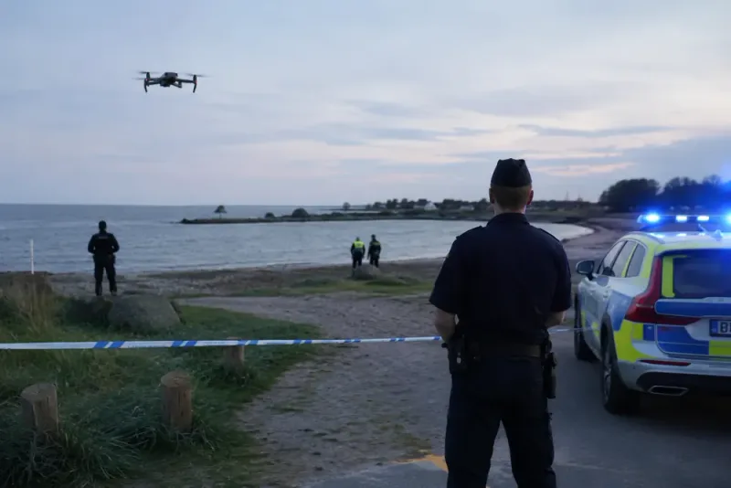 Misstänkt farligt föremål sprängdes på strand i Trelleborg