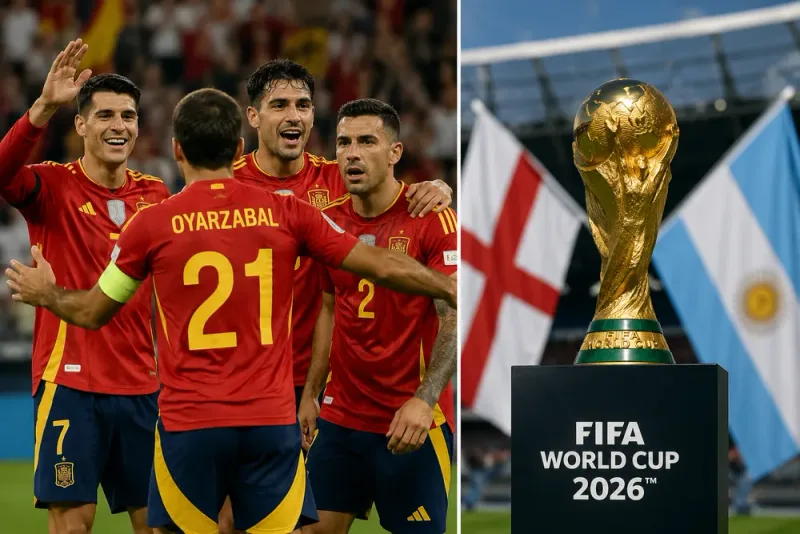 Spanien skriver historia – England laddar för Argentina