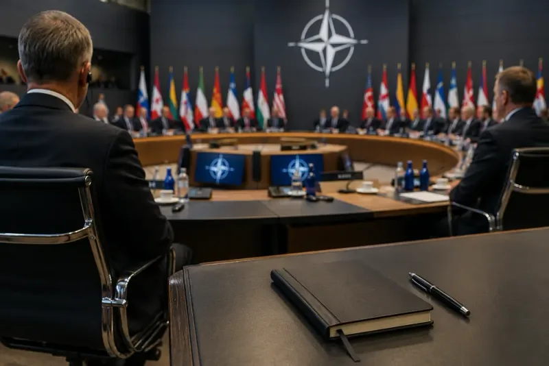 Kvarnström lämnade anteckningsbok vid Natotoppmötet