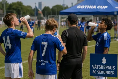 Värmen tvingar Gothia Cup till nya pauser
