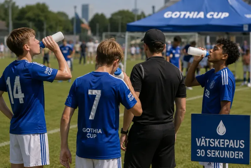 Värmen tvingar Gothia Cup till nya pauser