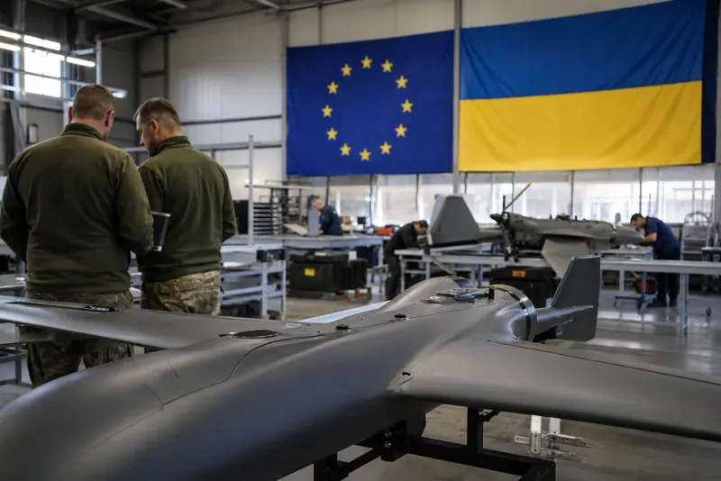 EU och Ukraina enas om gemensam drönarsatsning
