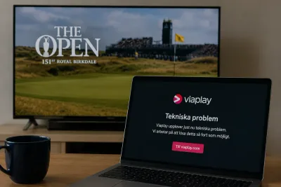 Viaplay drabbat under The Open