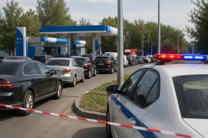 Skottlossning i bensinkö slutade med gripande