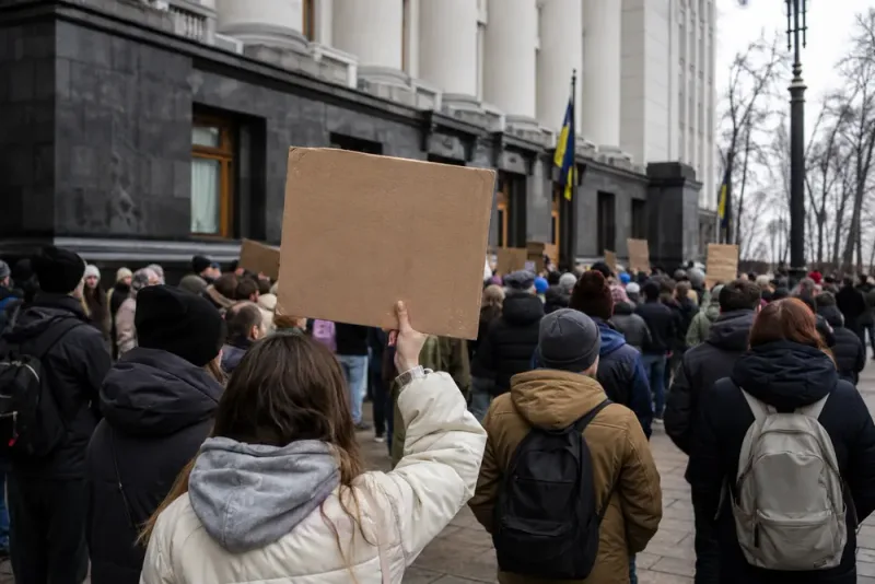 Protesterna växer efter Mychajlo Fedorovs avgång
