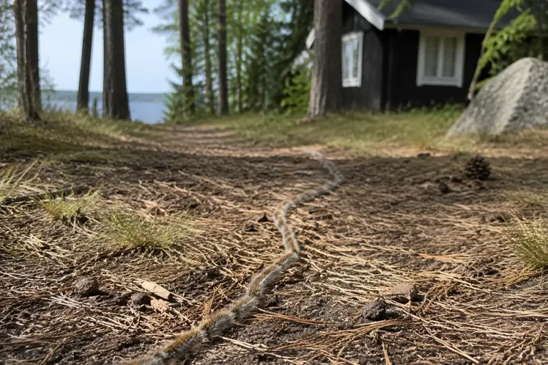 Tusentals giftiga larver invaderar Gotlandstomt