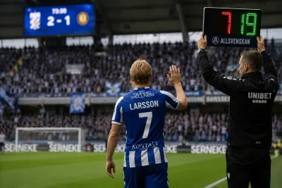 Sam Larsson gjorde comeback i Blåvitt