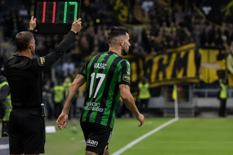 Nikola Vasic gjorde debut för Gais