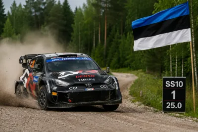 Oliver Solberg tvåa inför rallyavslutningen