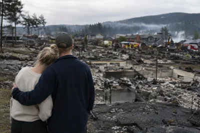 Gravida parets hus ödelades i storbranden