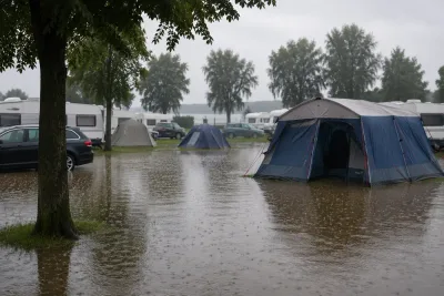 Skyfall satte camping under vatten i Lidköping
