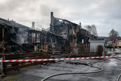 Polisens teori efter förödande radhusbrand