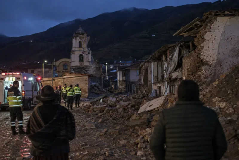 Fem omkom efter kraftigt skalv i centrala Peru