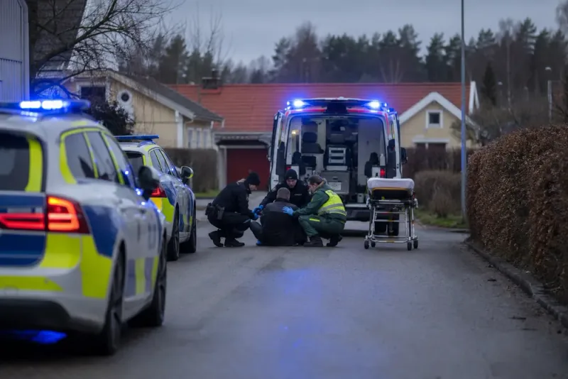 Polis sköt misstänkt man vid ingripande i Storvik