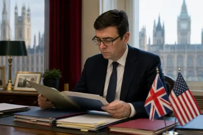 Andy Burnham förbereder regeringsskifte och möte med Trump