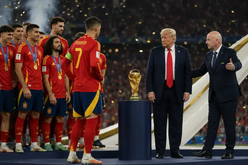 Trump dröjde kvar vid pokallyftet