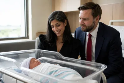JD Vance och Usha Vance välkomnar sonen Alec