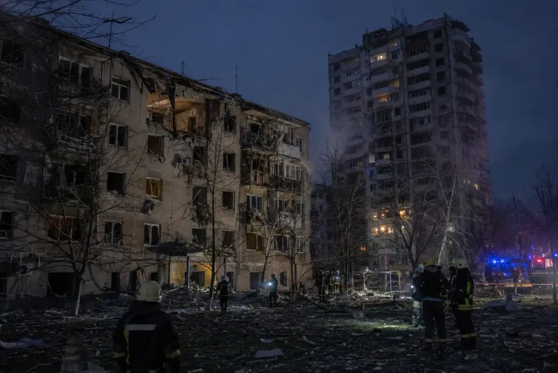 Ryska anfall dödar minst två i Zaporizjzja
