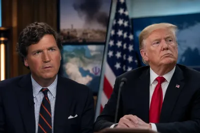 Tucker Carlson bryter med Donald Trump om Irankriget