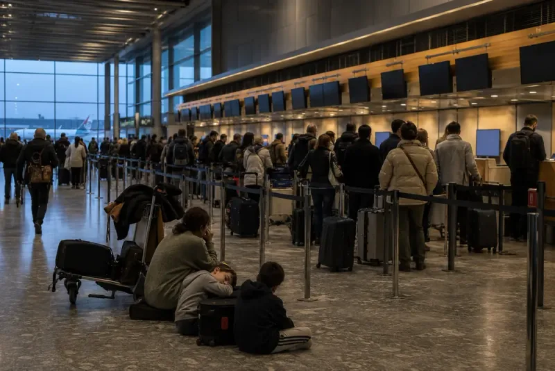 40 resenärer missade Ryanairflyg efter nya Arlandaköer