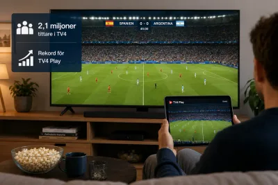 TV4 Play slog rekord under VM-finalen