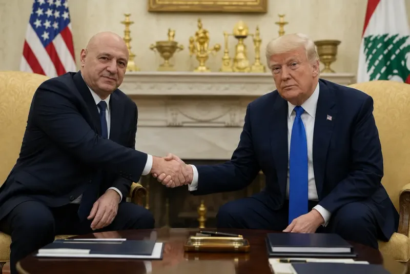 Joseph Aoun möter Donald Trump om Hizbollahs avväpning