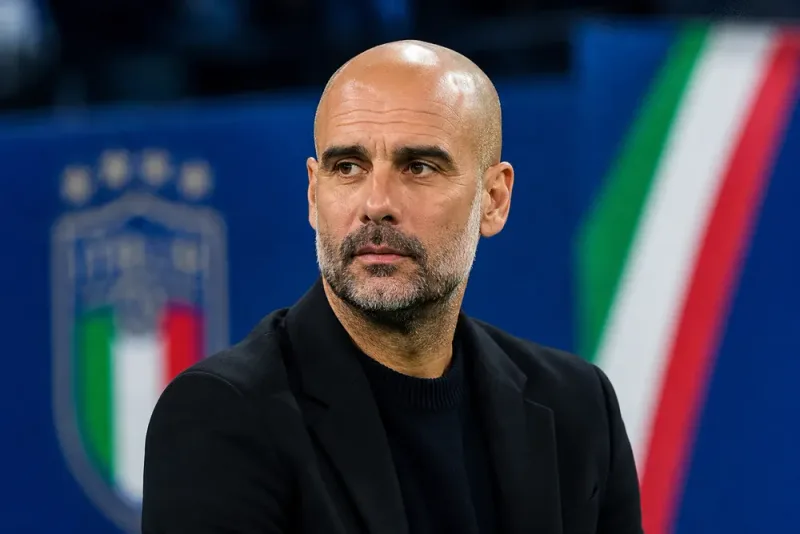 Pep Guardiola aktuell för Italien